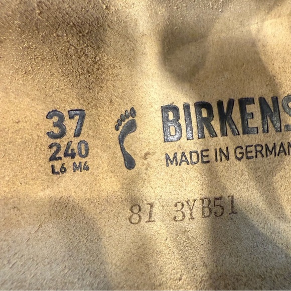 Birkenstock New w/ Box Women’s Arizona Big Buckle Thyme Nubuck Leather Sz 6 - Picture 9 of 12